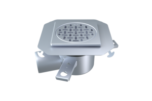 Hygienic and durable stainless steel floor drain, perfect for public baths and shower areas. Easy to install and simple to clean.