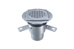 Hygienisk och slitstark rostfri golvbrunn, perfekt för offentliga bad och duschutrymmen. Enkel att installera och lätt att rengöra.