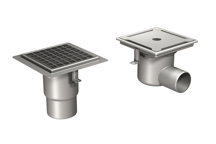 Robust rostfri golvbrunn anpassad för industri, verkstad och miljöer med tung trafik. Designad för lång hållbarhet och enkel installation i miljöer med tung belastning.