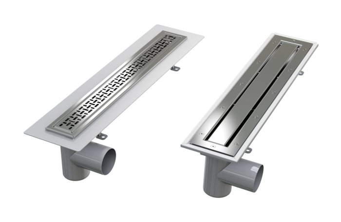 Stainless steel slot drain for showers, baths, and changing rooms. Optimal drainage and flexible adaptation for swimming pools and spa environments. Durable, hygienic, and easy to install in commercial and public wet areas.