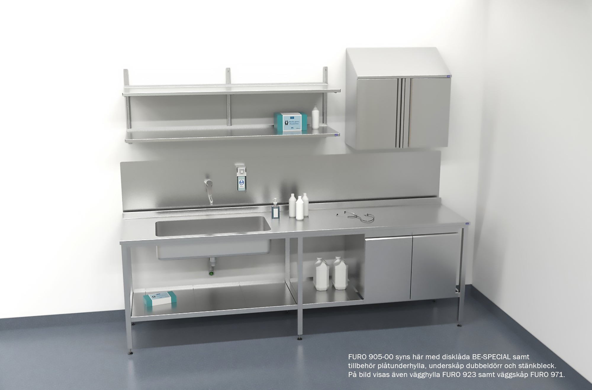 Hygiene sink bench on stand FURO 905-00 1