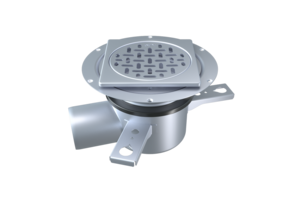 Hygienisk och slitstark rostfri golvbrunn, perfekt för offentliga bad och duschutrymmen. Enkel att installera och lätt att rengöra.