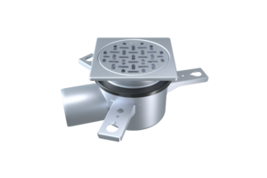 Hygienic and durable stainless steel floor drain, perfect for public baths and shower areas. Easy to install and simple to clean.