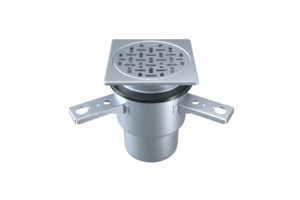 Hygienic and durable stainless steel floor drain, perfect for public baths and shower areas. Easy to install and simple to clean.