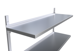 Shelf with welded corners