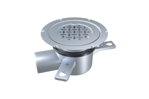 Hygienic and durable stainless steel floor drain, perfect for public baths and shower areas. Easy to install and simple to clean.