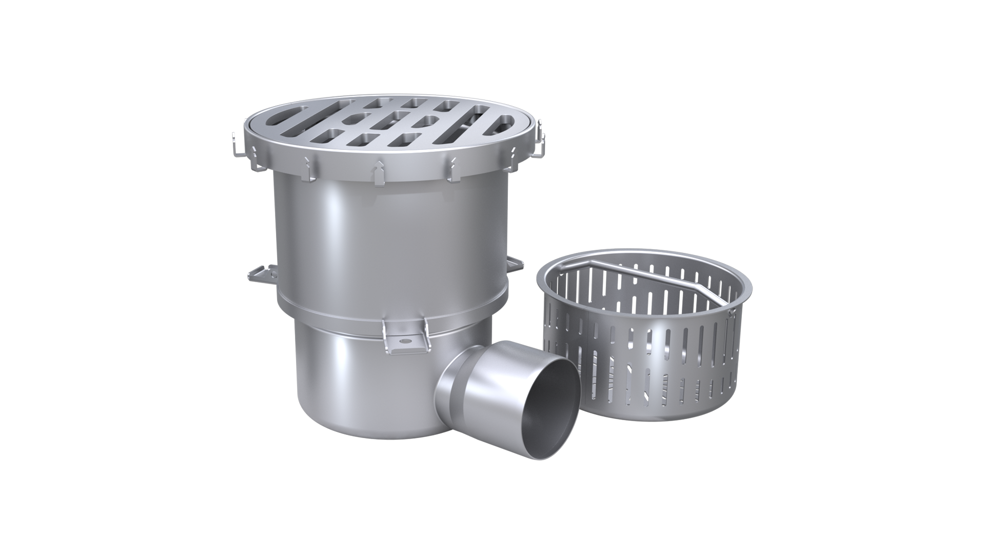 FURO Clean stainless steel floor drain for high-hygiene environments. Durable, easy to clean, and ideal for hygiene-critical areas.
